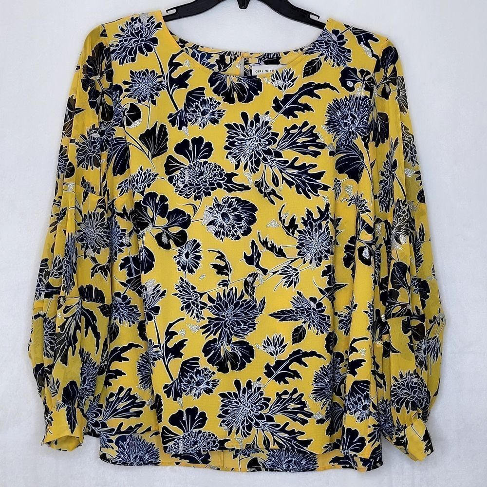 Girls With Curves x Lane Bryant Floral Blouse Size 18